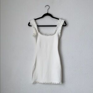 Zara BNW/O Tag White Sleeveless Mini Dress